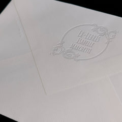 Ex-libris ornements cercle roses