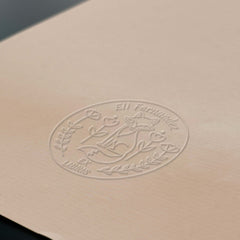 Embosseur Ex-libris renard fleuri