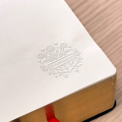 Embosseur Ex-libris nom fleuri