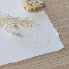 Timbre à sec vintage 2 textes