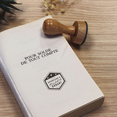 Tampon Ex-libris 3 étoiles rétro