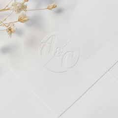 Timbre à sec rond embossé