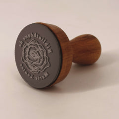 Tampon Ex-libris rose en détail