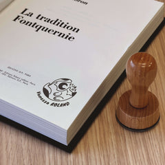 Tampon Ex-libris chat lévitation