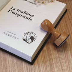 Tampon Ex-libris chat dessin