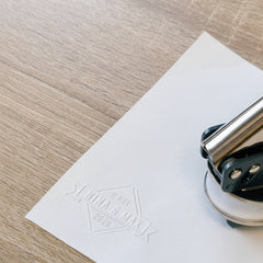 Timbre à sec mariage rétro