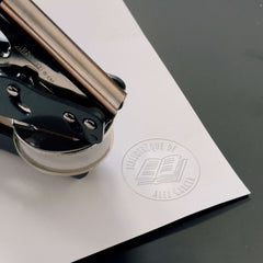 Embosseur Ex-libris livre ouvert