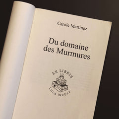 Tampon Ex-libris tas de livres café