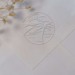 Embosseur Ex-libris oasis du désert