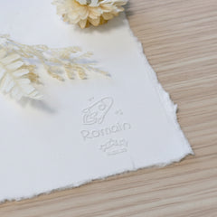 Embosseur Naissance fusée et étoiles