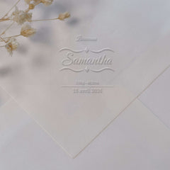 Embosseur Naissance bienvenue