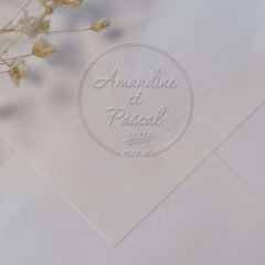 Embosseur Baptême branche de feuilles