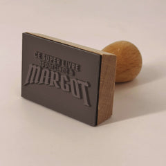 Tampon Ex-libris super livre