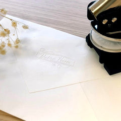 Timbre à sec vague ornements