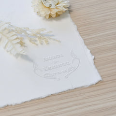 Embosseur Mariage ornement végétal