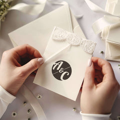 Tampon rond embossé