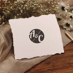 Tampon rond embossé