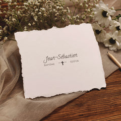 Tampon Baptême croix pleine