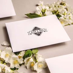 Tampon mariage rétro