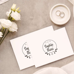 Tampon mariage minimaliste