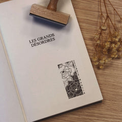 Tampon Ex-Libris floral