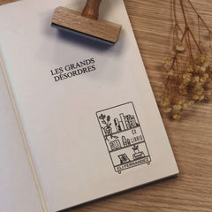 Tampon Ex-libris étagère bien remplie