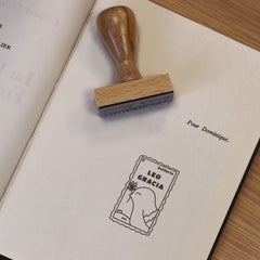 Tampon Timbre ex-libris oiseau