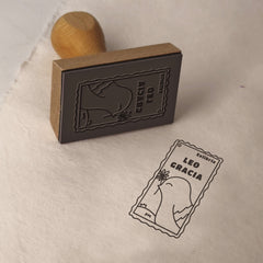 Tampon Timbre ex-libris oiseau