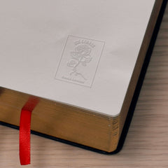 Ex-libris rose encadrée