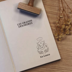 Tampon Ex-libris blason revisité