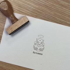 Tampon Ex-libris blason revisité