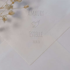 Embosseur Mariage double coeur