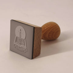 Tampon Ex-libris livre et bougie