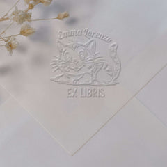 Ex-libris chat tigré