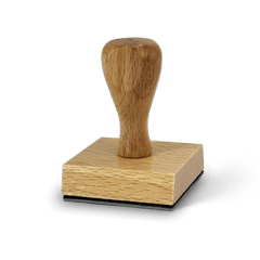 Tampon Bois Carré 6x6 cm