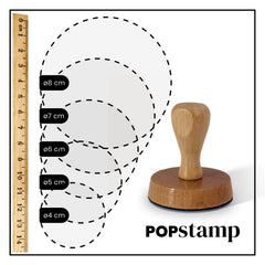 Tampon Ex-libris branche fleurie